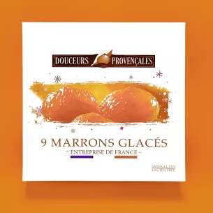 Cardboard box 9 marrons glacés