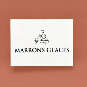 Wooden box 6 marrons glacés