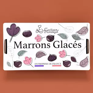 Wooden box 10 marrons glacés