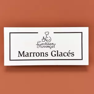 Wooden box 12 marrons glacés