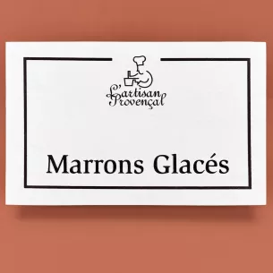 Wooden box 18 marrons glacés