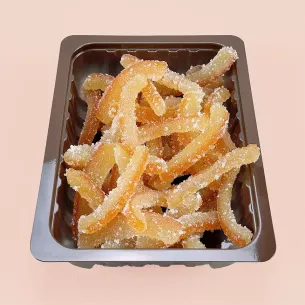 Sugar-coated orange slivers