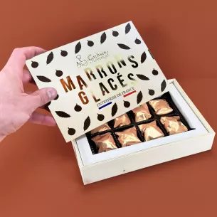 coffret écrin bois marrons sous vide